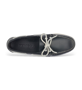 Sebago Mocassins de couro Portland azul-marinho