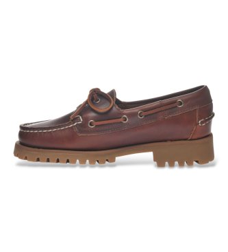 Sebago Mocasines de Piel Ranger Waxy marrón