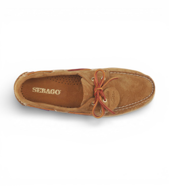 Sebago Portland Artisan Ox brown leather boat shoes Portland Artisan Ox brown