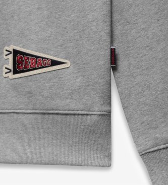 Sebago Gray Bowknot Evo Patch Sweatshirt