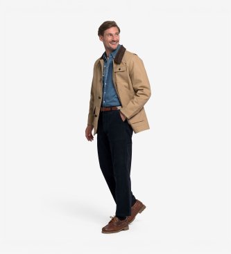 Sebago Jaqueta Tenny Canvas marrom