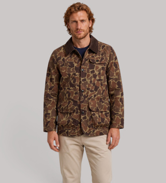 Sebago Casaco Tenny Canvas Camo bege, castanho