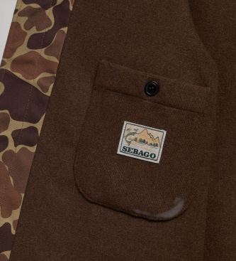 Sebago Casaco Tenny Canvas Camo bege, castanho