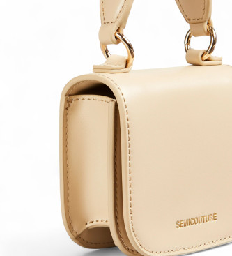 Semicouture Mini bolsa Afrodite bege