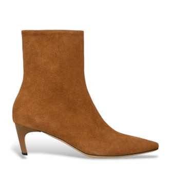 Semicouture Igor Stivaletto bottines en daim marron