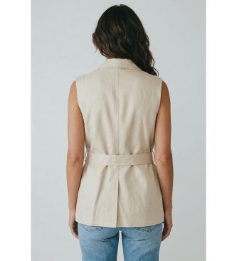 Semicouture Waistcoat Katee beige