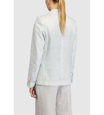 Semicouture Kitty ljusbl� linnejacka