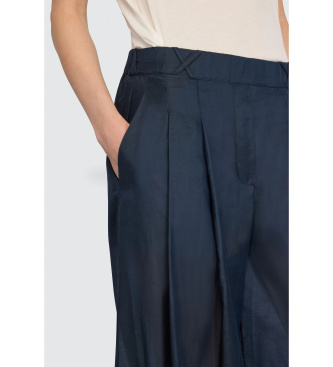 Semicouture Spodnie Navy Debbie