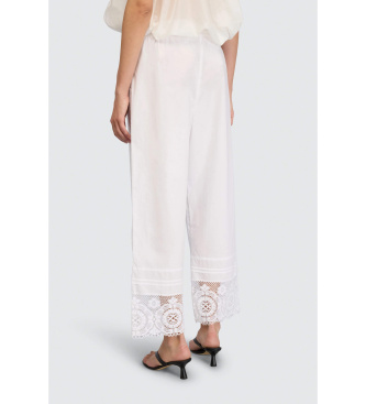 Semicouture Spodnie Ottoline białe