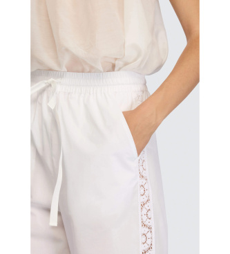 Semicouture Spodnie Ottoline białe