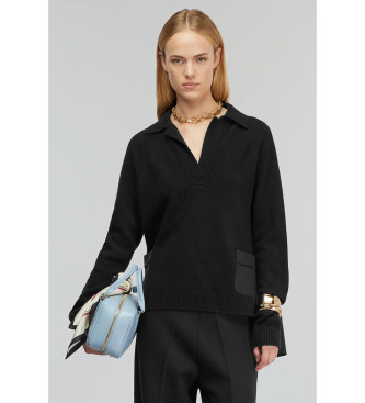 Semicouture Polo Acantha noir