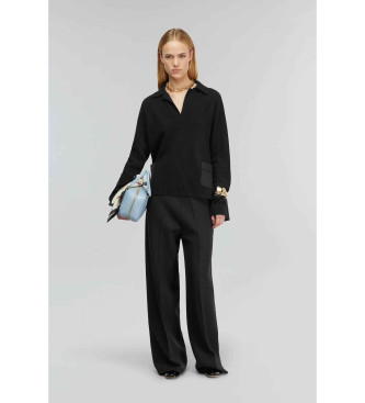 Semicouture Polo Acantha noir