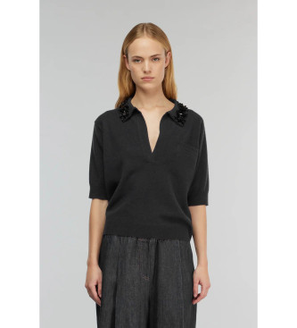 Semicouture Polo Giulia schwarz