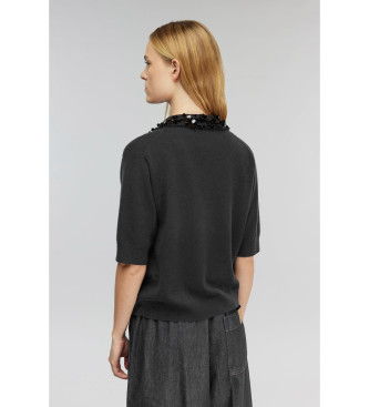 Semicouture Polo Giulia schwarz