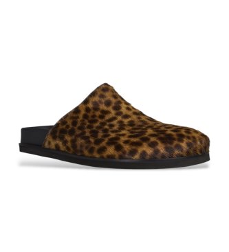 Semicouture Sabot en cuir Alethea marron