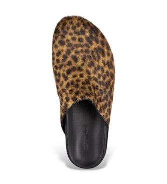 Semicouture Sabot en cuir Alethea marron