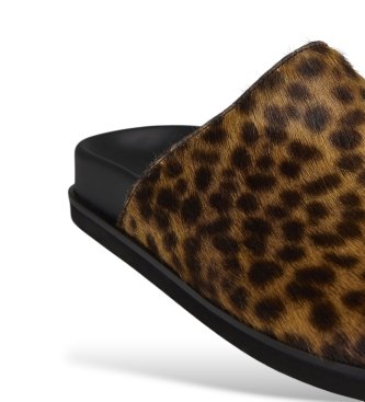 Semicouture Sabot en cuir Alethea marron