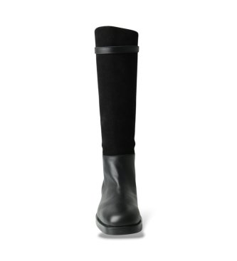 Semicouture Bottes en cuir Marilena noir