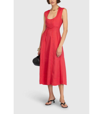 Semicouture Cedar red dress
