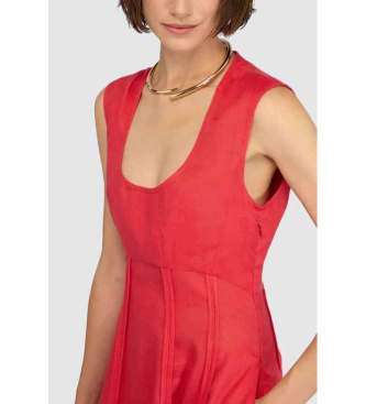 Semicouture Cedar red dress