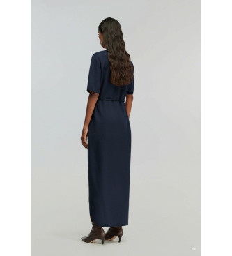 Semicouture Marika-kjole marinebl