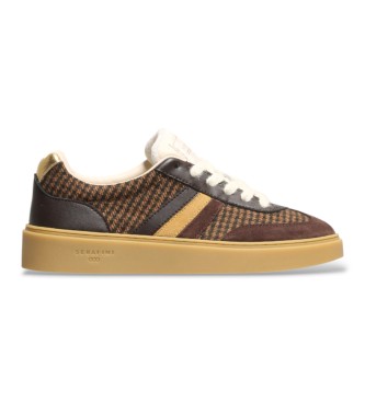 Serafini Zapatillas de ante Court marrón