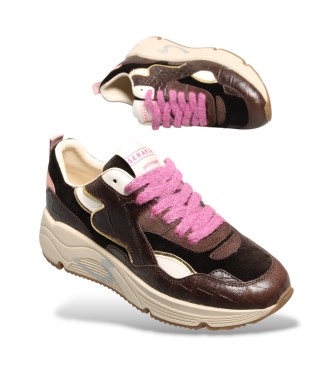 Serafini Sneaker in pelle Malibu multicolor
