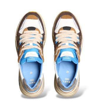 Serafini Sneaker in camoscio Tokyo multicolore