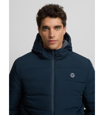 Silbon Reversible technical coat with navy hood