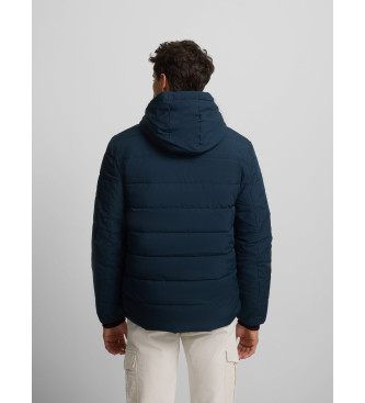 Silbon Reversible technical coat with navy hood