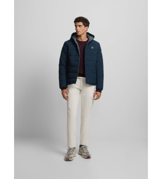 Silbon Reversible technical coat with navy hood