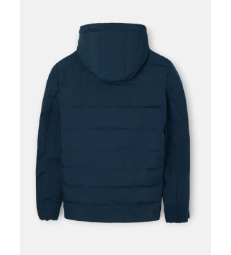 Silbon Reversible technical coat with navy hood