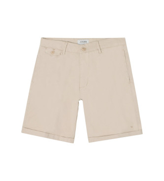 Silbon Klassiska beige bermudashorts