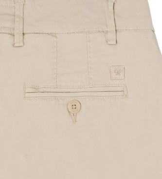 Silbon Klassiska beige bermudashorts