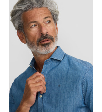 Silbon Sport denim shirt blue