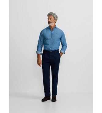 Silbon Sport denim shirt blue