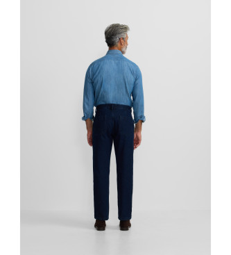 Silbon Sport denim shirt blue