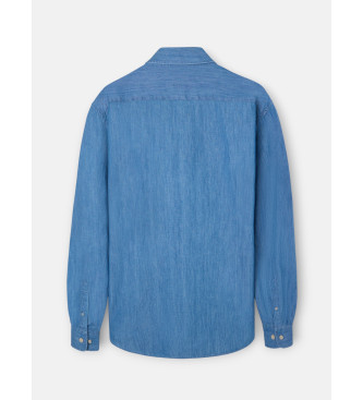 Silbon Sport denim shirt blue