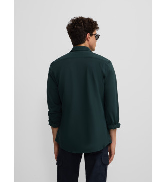 Silbon Sport shirt micropique comfort green