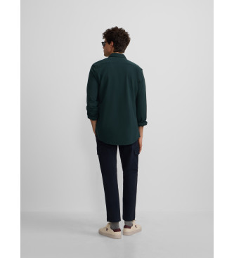 Silbon Sport shirt micropique comfort green