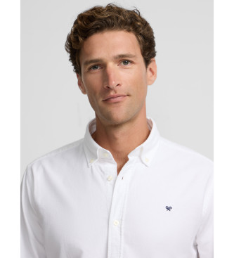 Silbon Camisa oxford desportiva branca