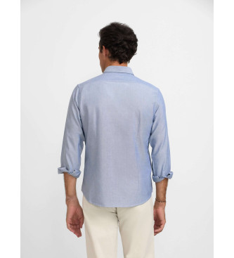 Silbon Športna majica oxford racket shirt modra