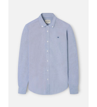 Silbon Športna majica oxford racket shirt modra