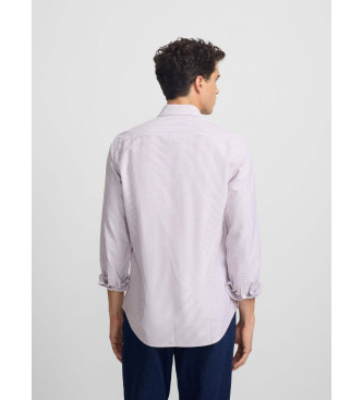 Silbon Športna majica oxford racket črte roza