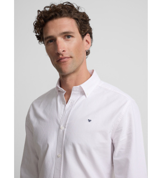 Silbon Sport oxford shirt pink stripes