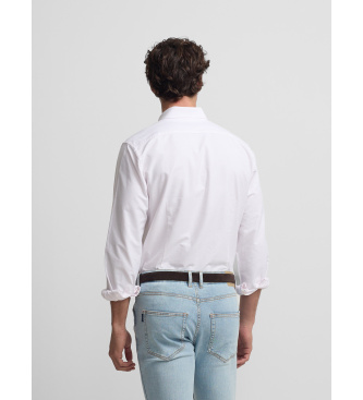 Silbon Sport oxford shirt pink stripes