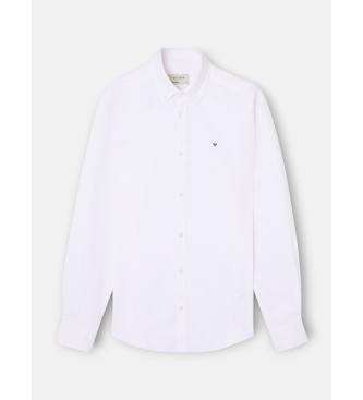 Silbon Sport oxford shirt pink stripes
