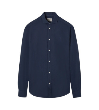 Silbon Camisa sport soft azul marino