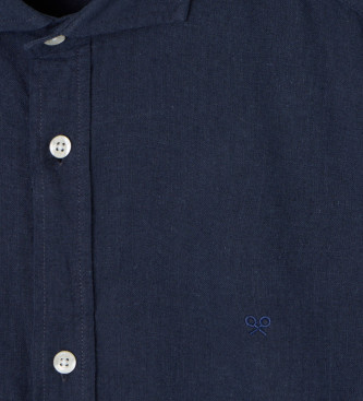 Silbon Camisa sport soft azul marino