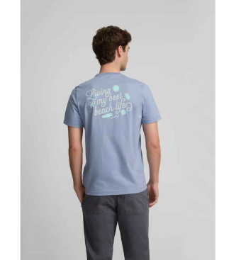 Silbon beach life t-shirt indigo bl
